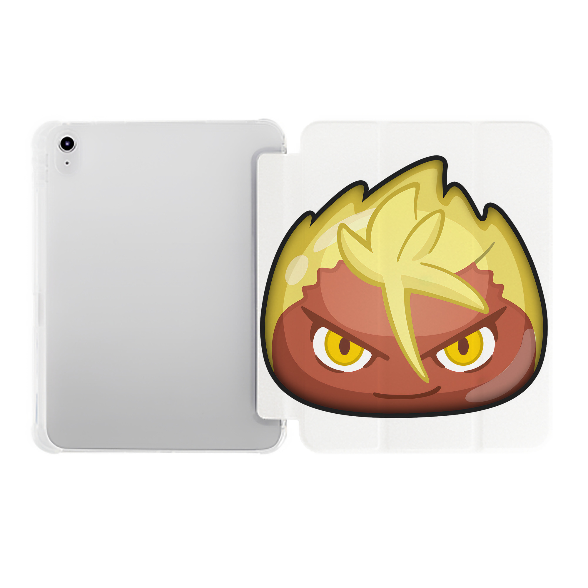 （画像用） 妖怪ウォッチ Yo-kai Watch IPad ケース ペン収納付き 三つ折りスタンド PUレザー×シリコン 対応機種9.5/10.5/10.9インチ